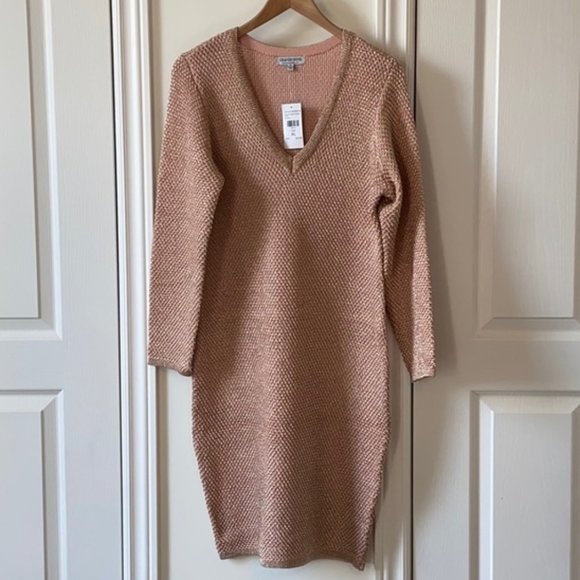 NWT pink shiny slip on dress - Picture 3 of 4